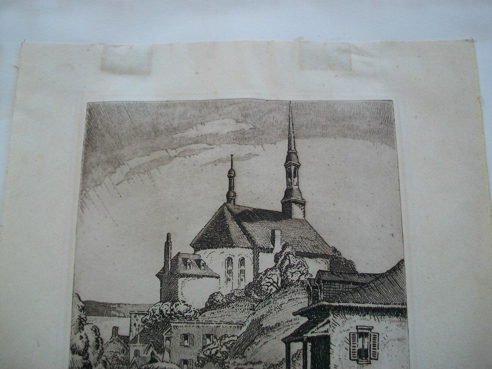 Stanley F. Turner R.C.A, Château-richer, Etching on Paper, Canada, 1932 For Sale 1