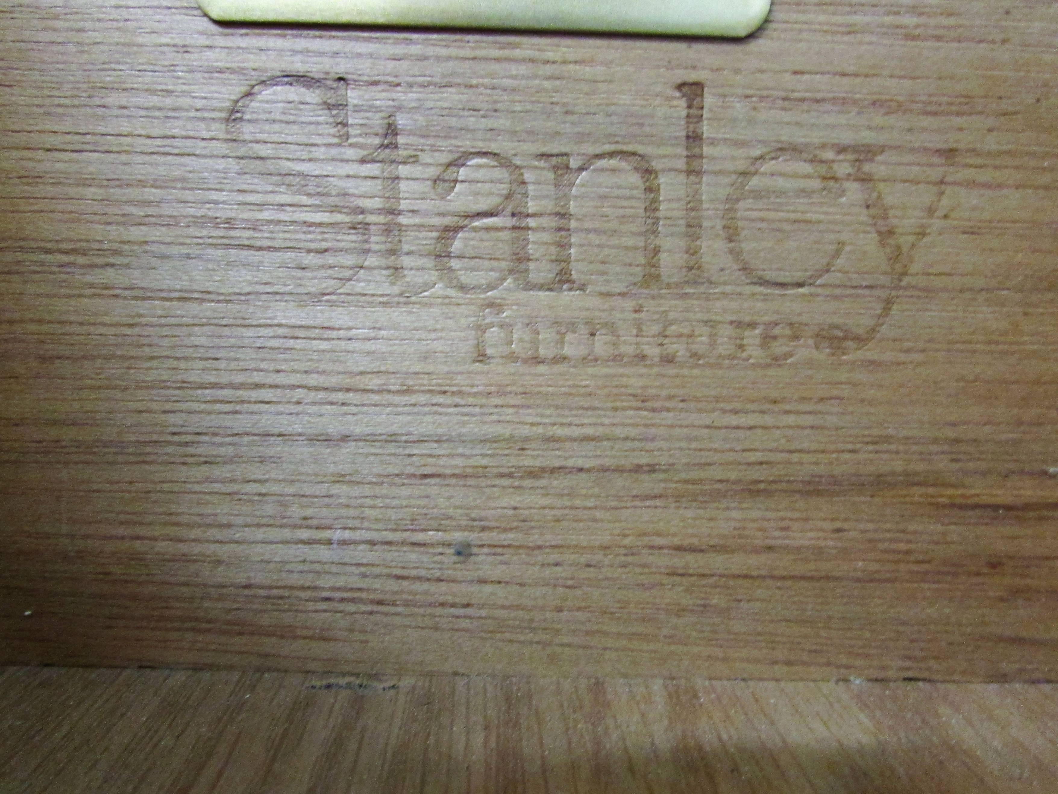 Stanley Faux Bamboo Lacquered Chest of Drawers 1