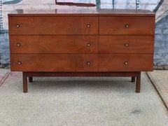 Stanley Furniture Company Walnut Dresser Sideboard Credenza