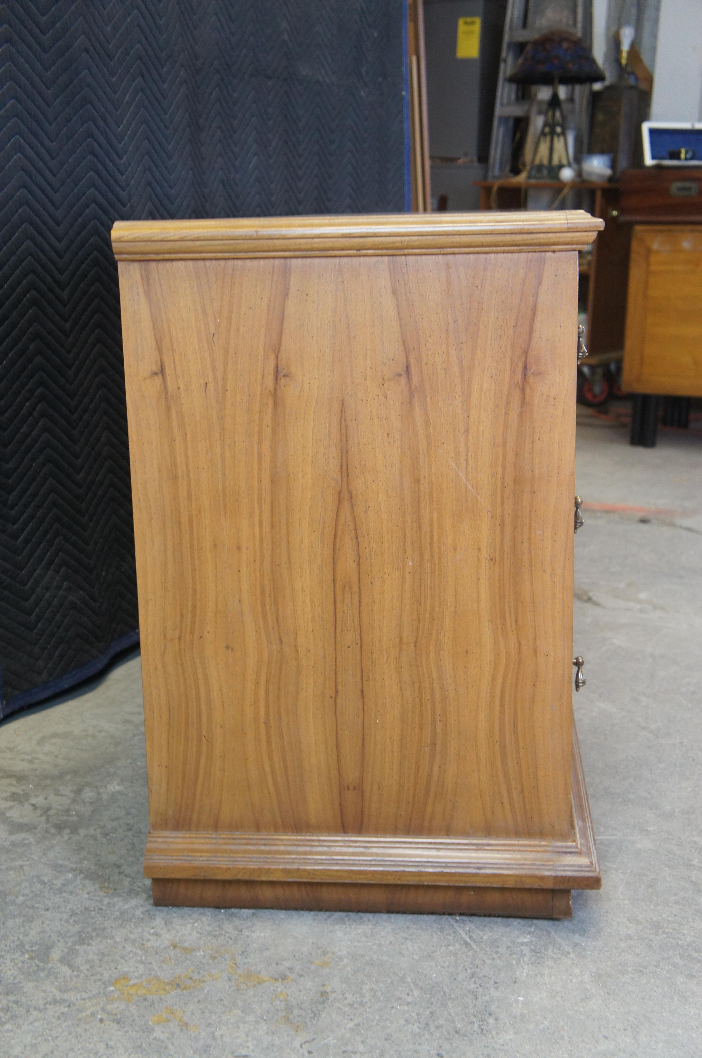 Stanley Furniture Midcentury Brutalist Oak Triple Dresser Chest of Drawers MCM 8