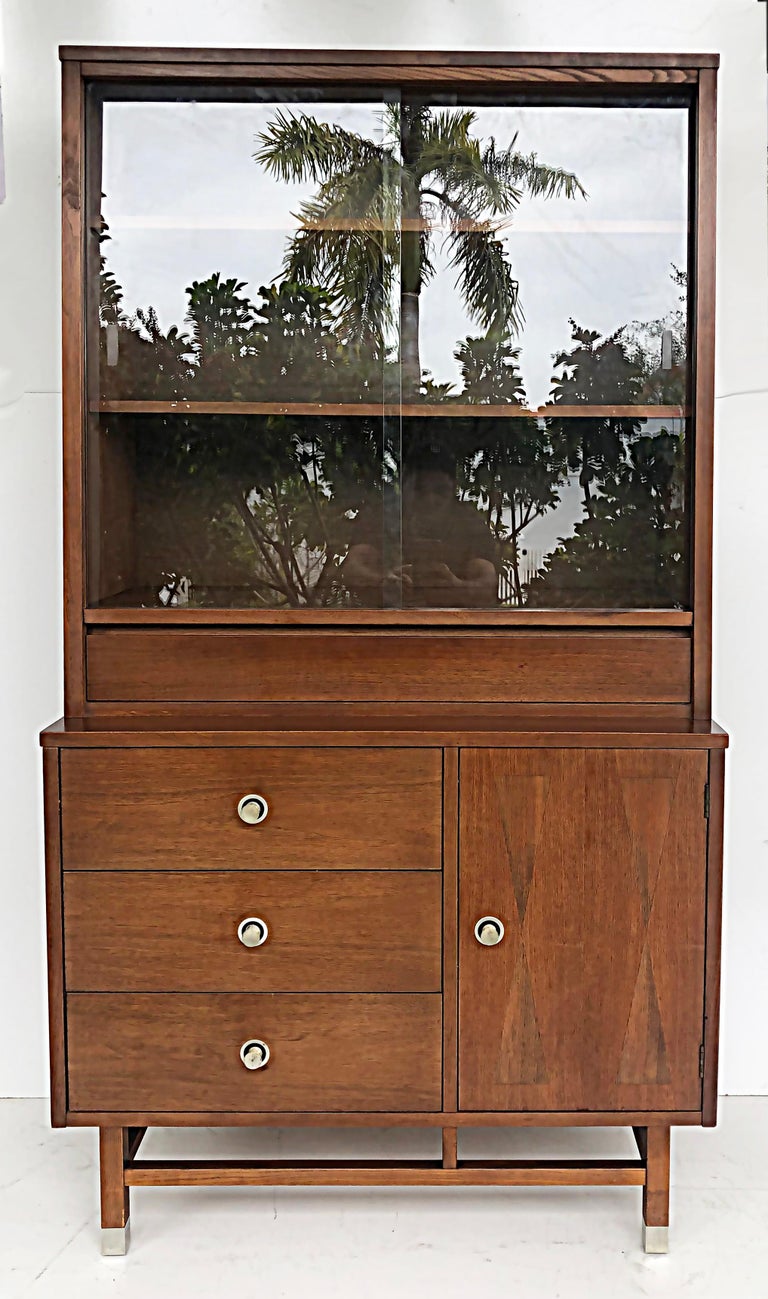 Stanley Furniture MidCentury Walnut Rosewood China by H Paul