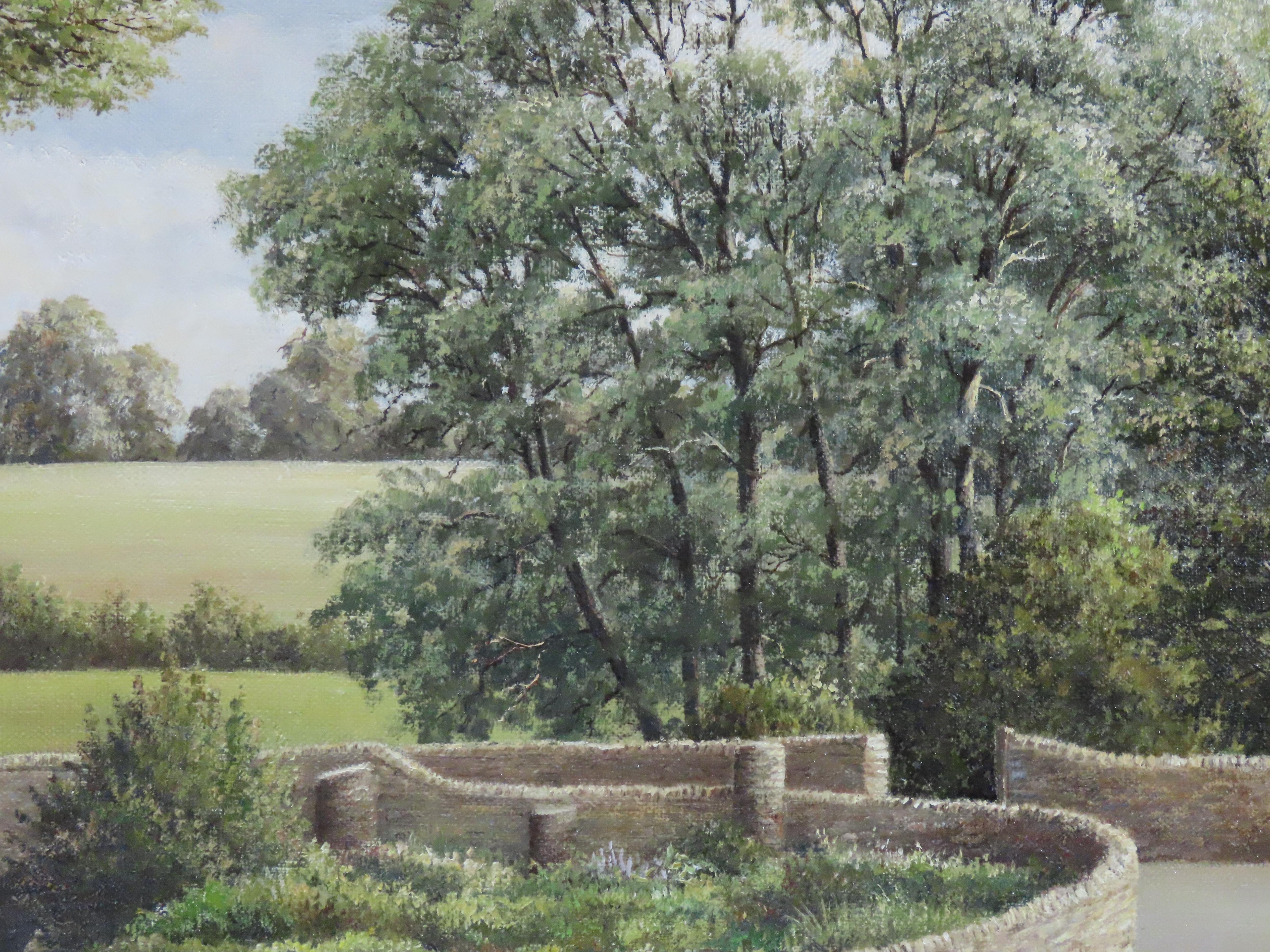 Original Ölgemälde auf Leinwand, STANLEY G. ANDERSON, „Oakley, Bedford“, Öl im Angebot 4