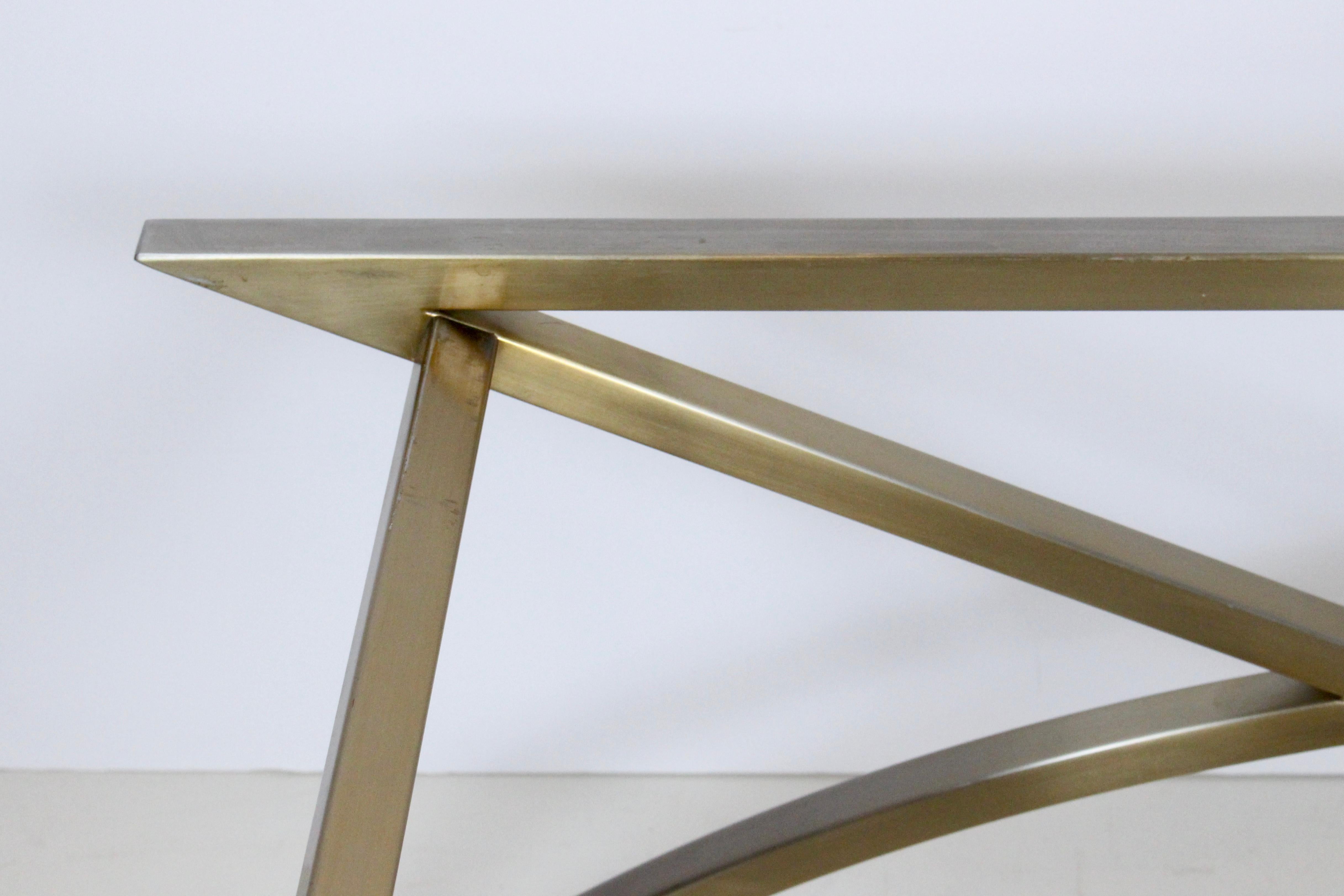 Stanley Jay Friedman for Brueton Stainless & Travertine 