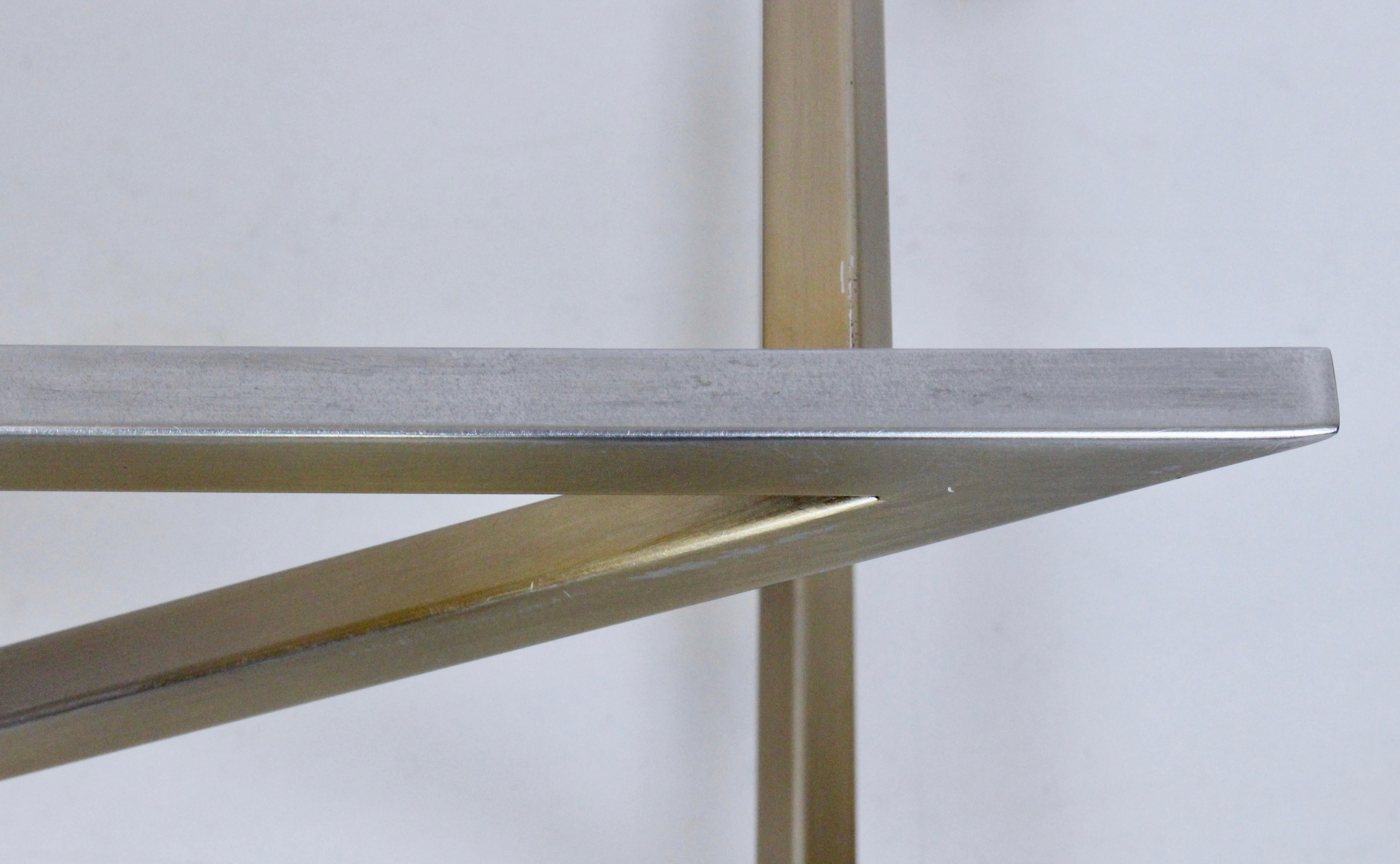 Stanley Jay Friedman for Brueton Stainless & Travertine 