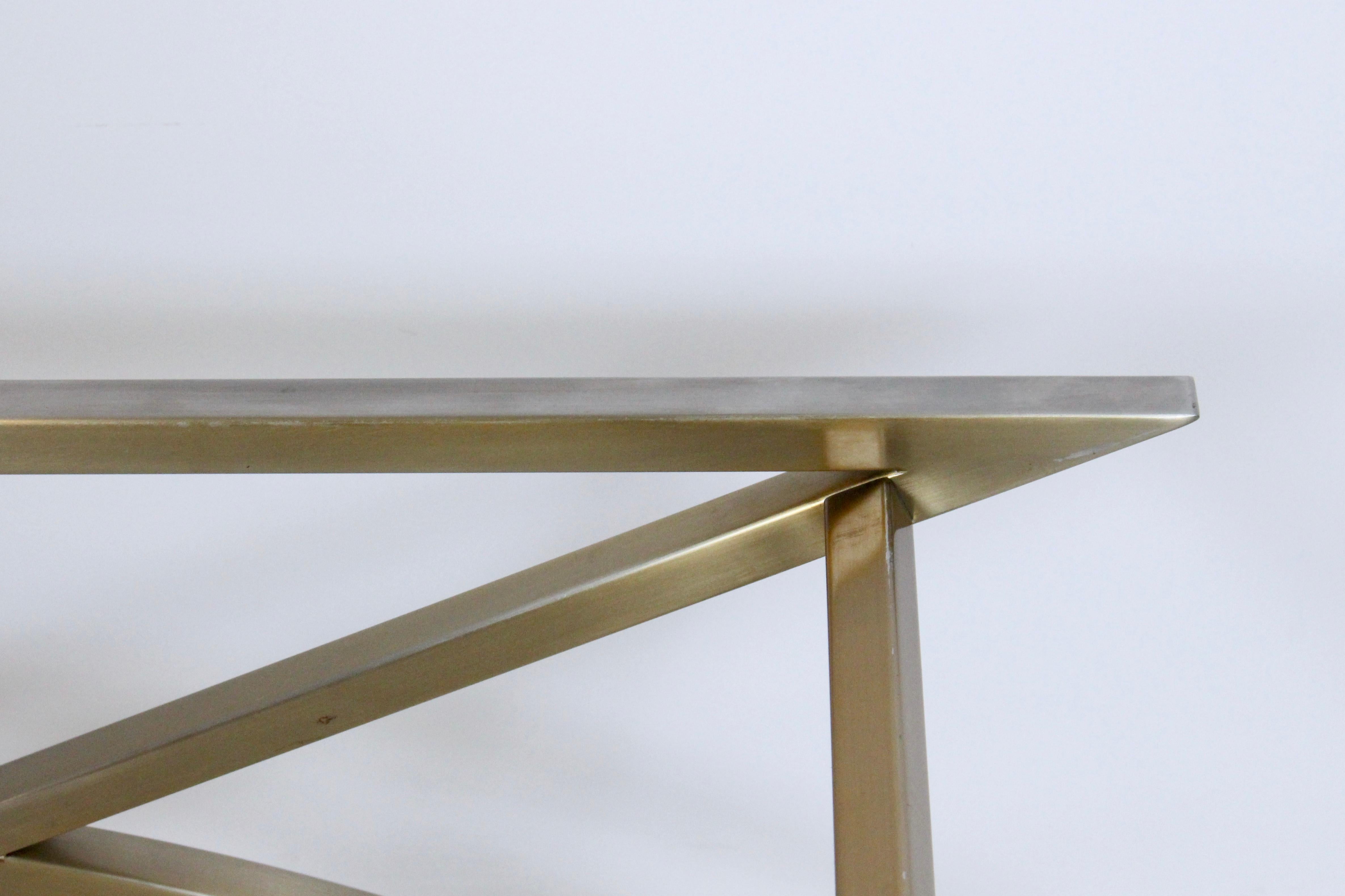 Stanley Jay Friedman for Brueton Stainless & Travertine 