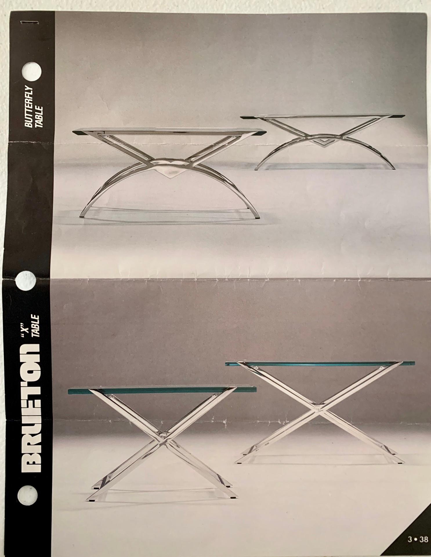 Stanley Jay Friedman for Brueton Stainless & Travertine 