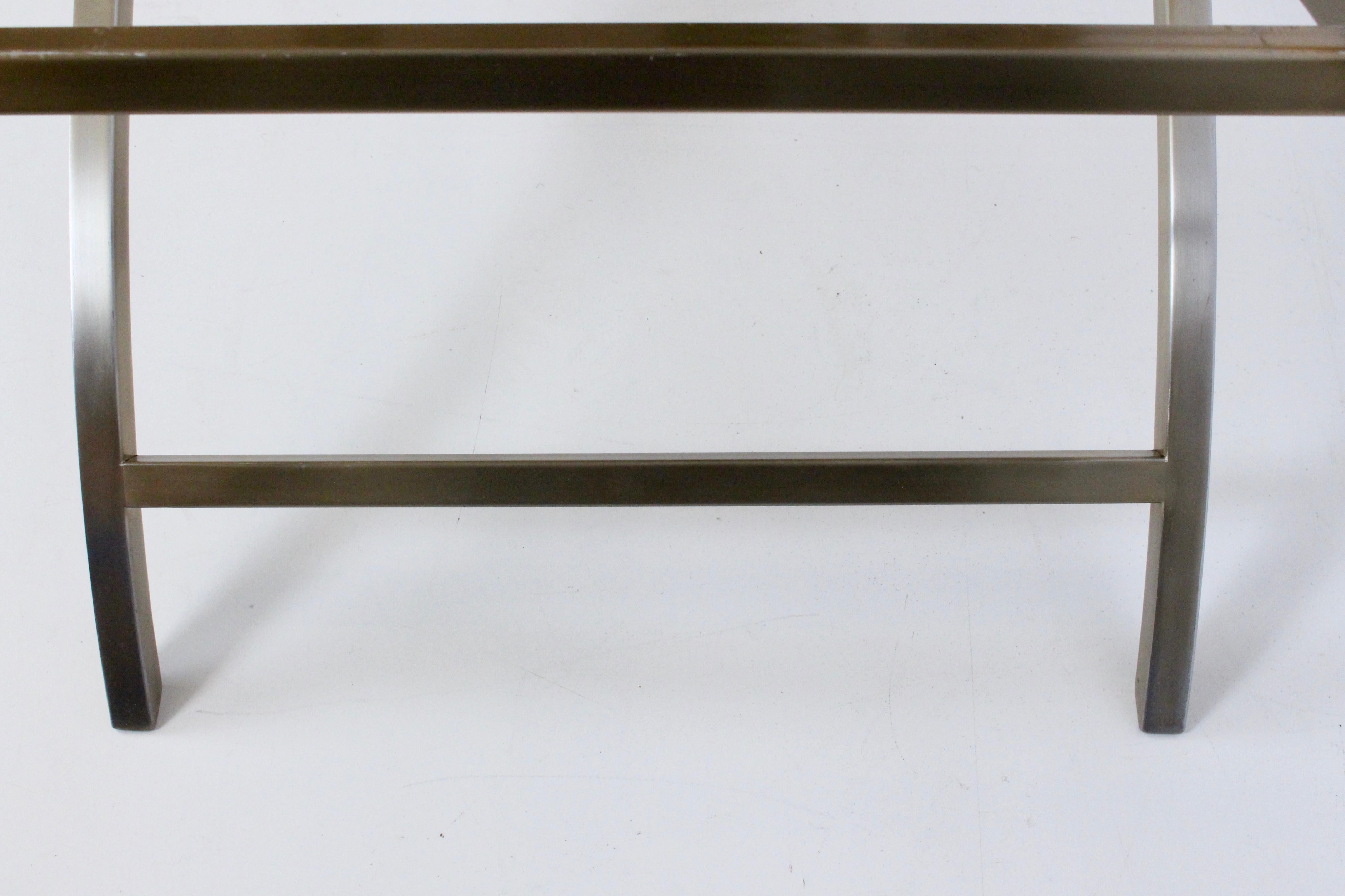 Stanley Jay Friedman for Brueton Stainless & Travertine 
