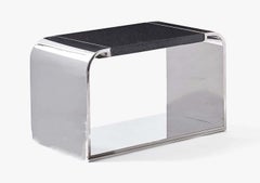 Stanley Jay Friedman para Brueton Mesa baja "Eclipse" de acero y granito