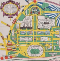 British Empire Exhibition 1924 Wembley map by Stanley Kennedy North