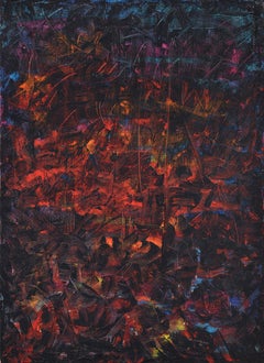 Pintura abstracta Stanley Landsman, 42 "H