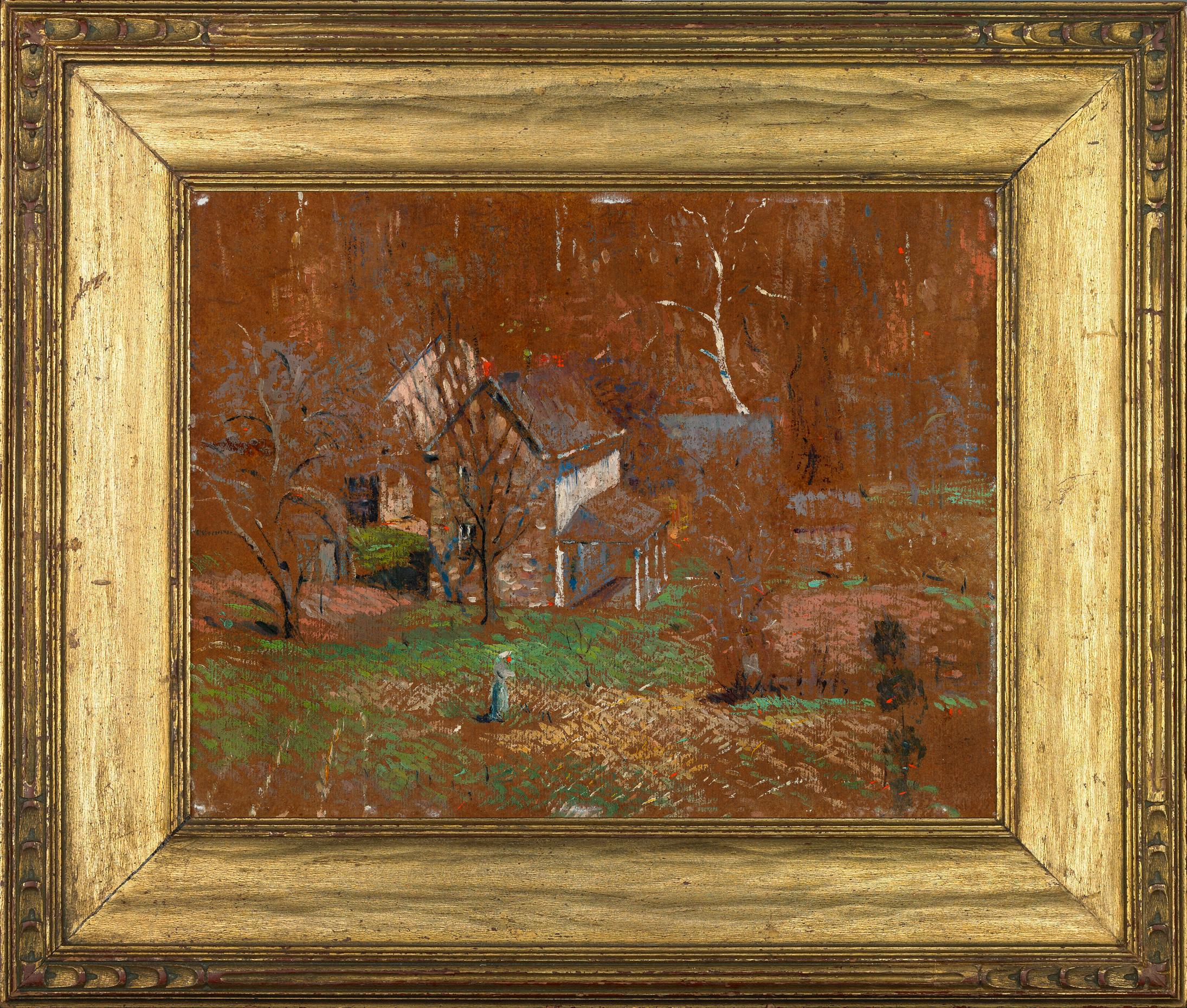 House in New Hope - Painting by Stanley Laurence Reckless