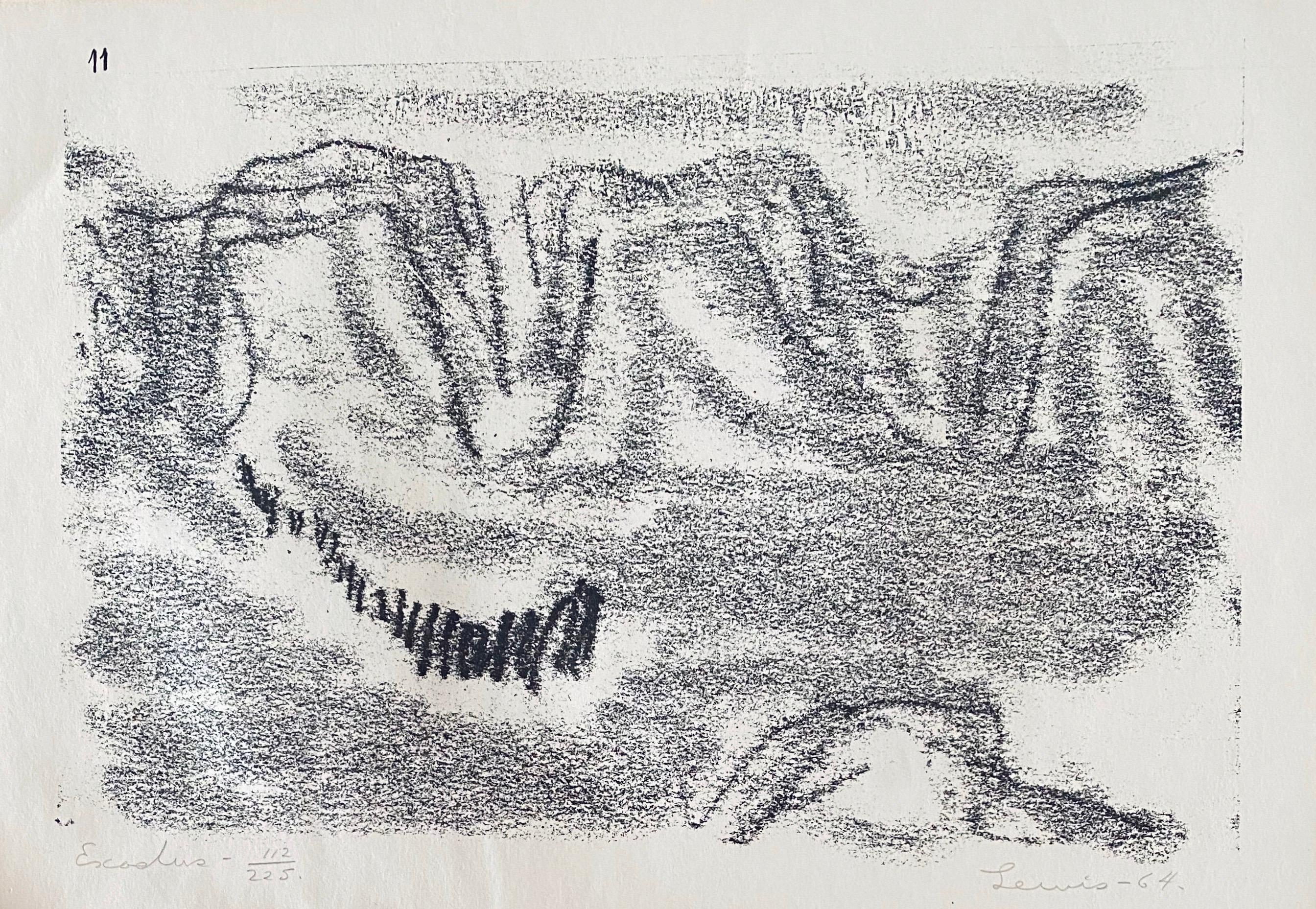 „Exodus“ von Wanderers Illustrations 112/225 (Grau), Abstract Print, von Stanley Lewis