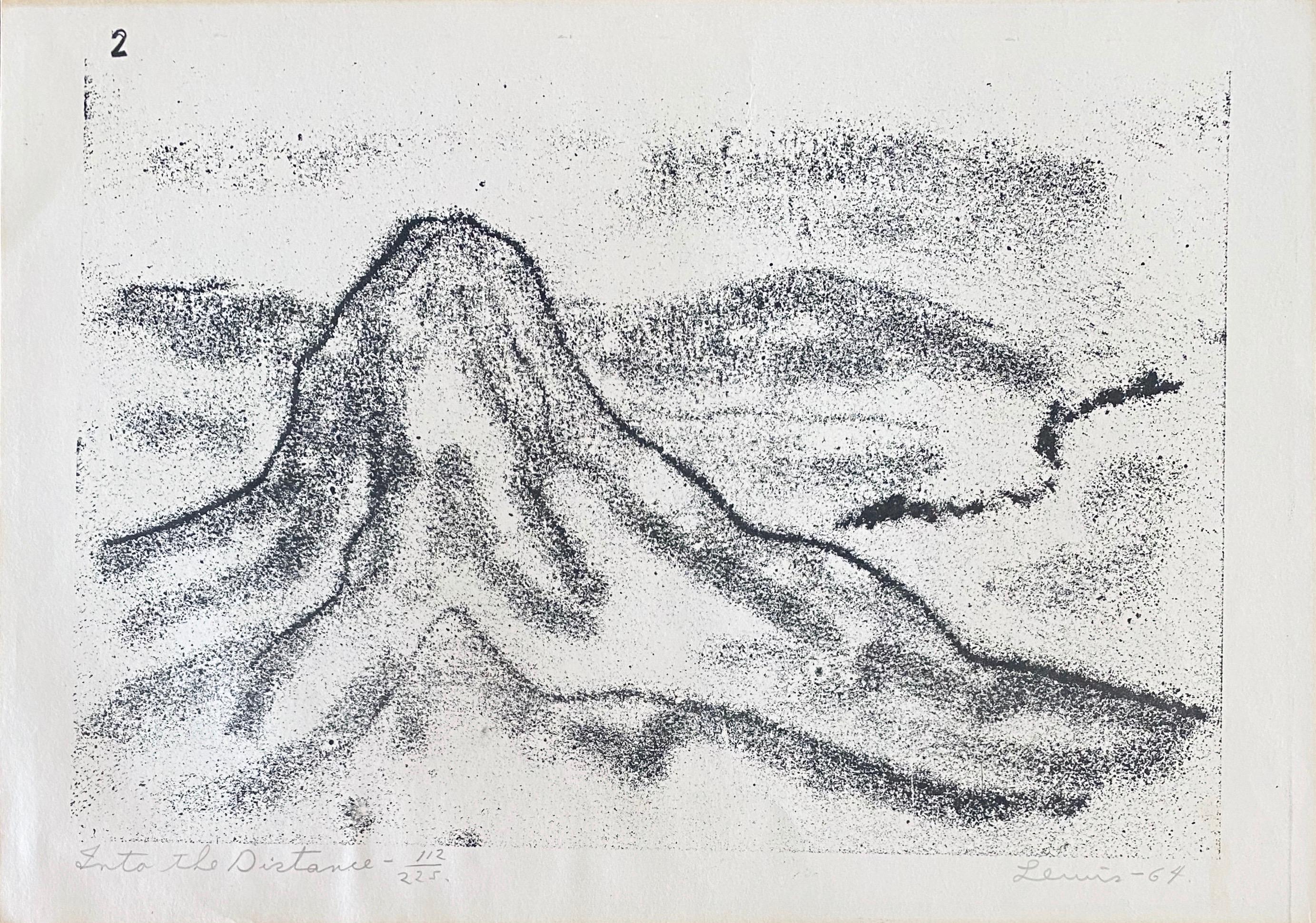 Stanley Lewis Abstract Print - "Into the Distance" from Wanderers Illustrations 112/225
