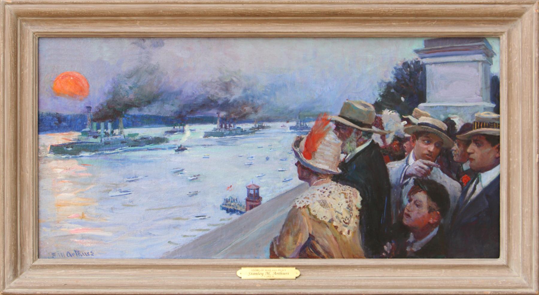 Die Flotte – Painting von Stanley Massey Arthurs