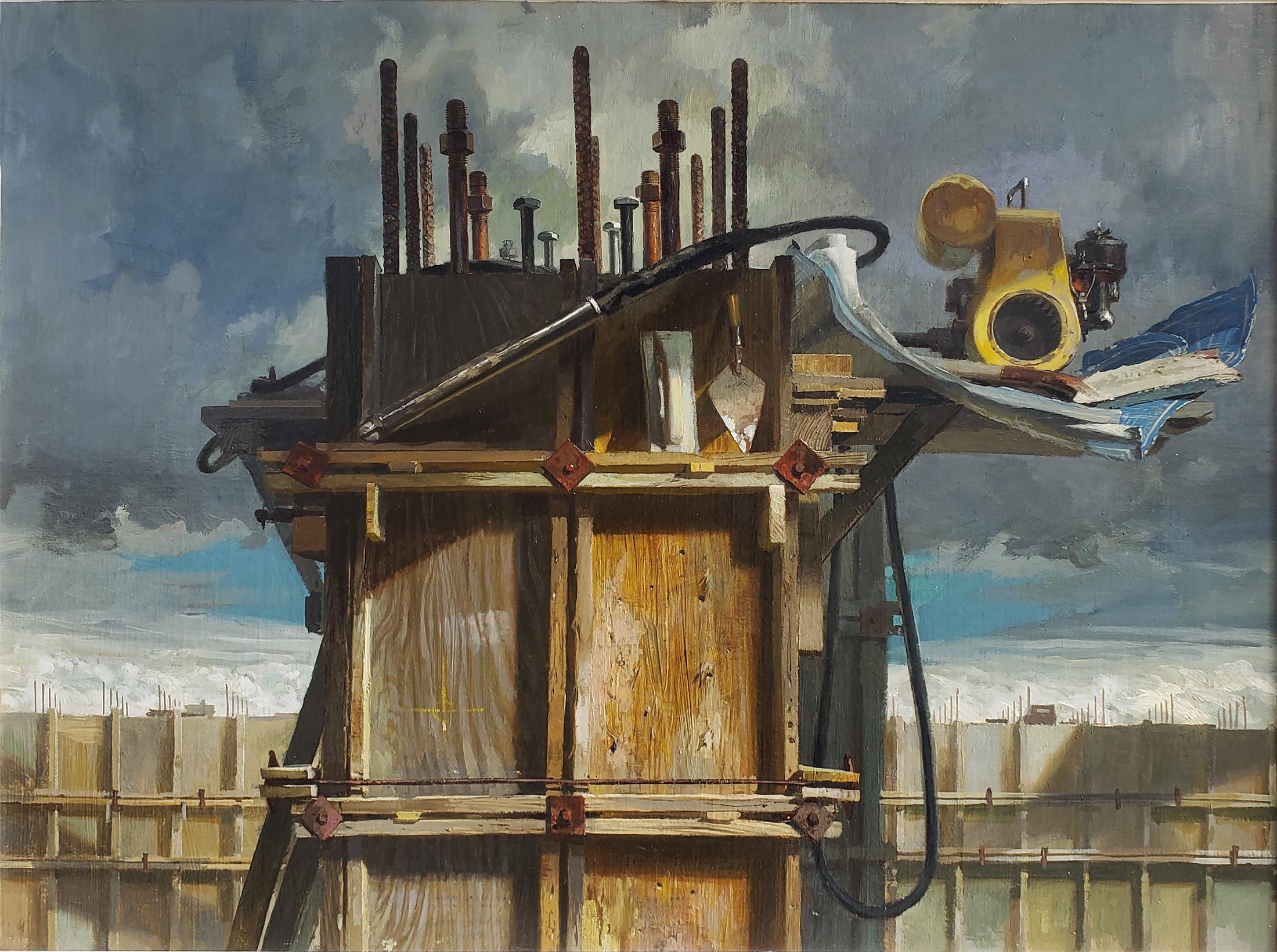 Still-Life Painting Stanley Meltzoff - Des plans à la réalité - Construction en béton d'barres