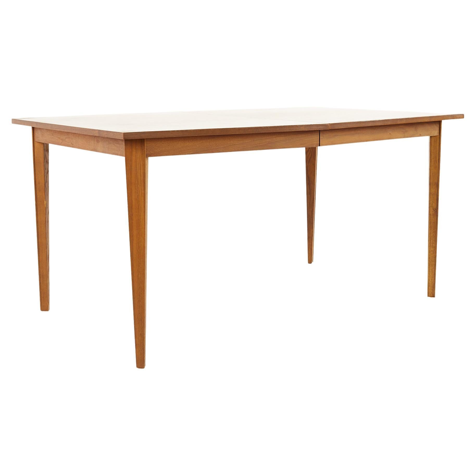 Stanley Mid Century Walnut Expanding Dining Table