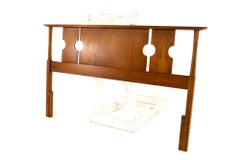 Stanley Mid Century Queen Walnut Headboard