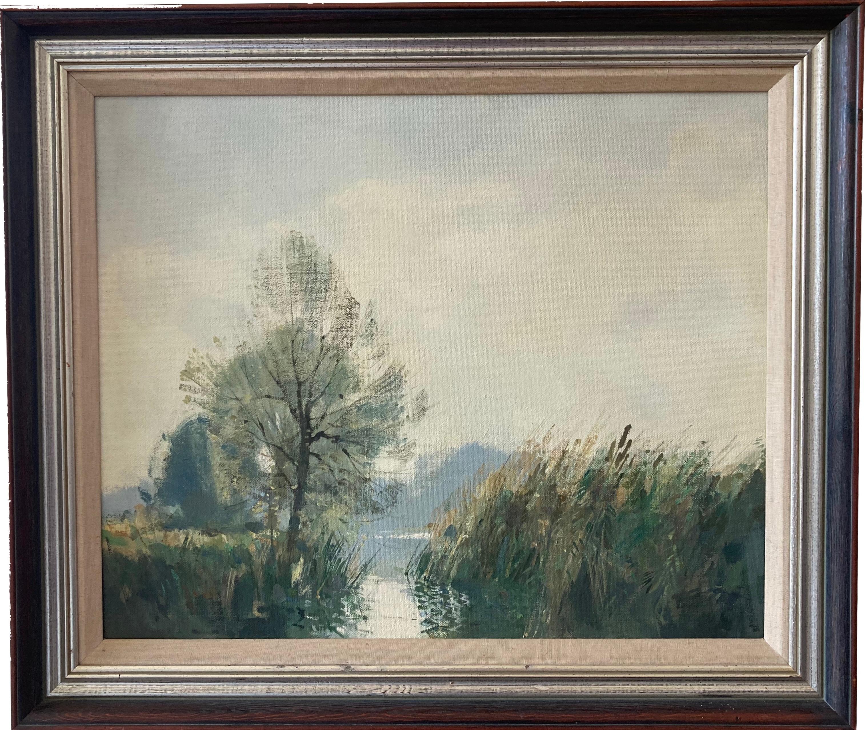 Stanley Orchart, Impressionist landscape, circle of Edward Seago For Sale 4