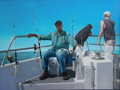 "Il re del mare", pittura a olio