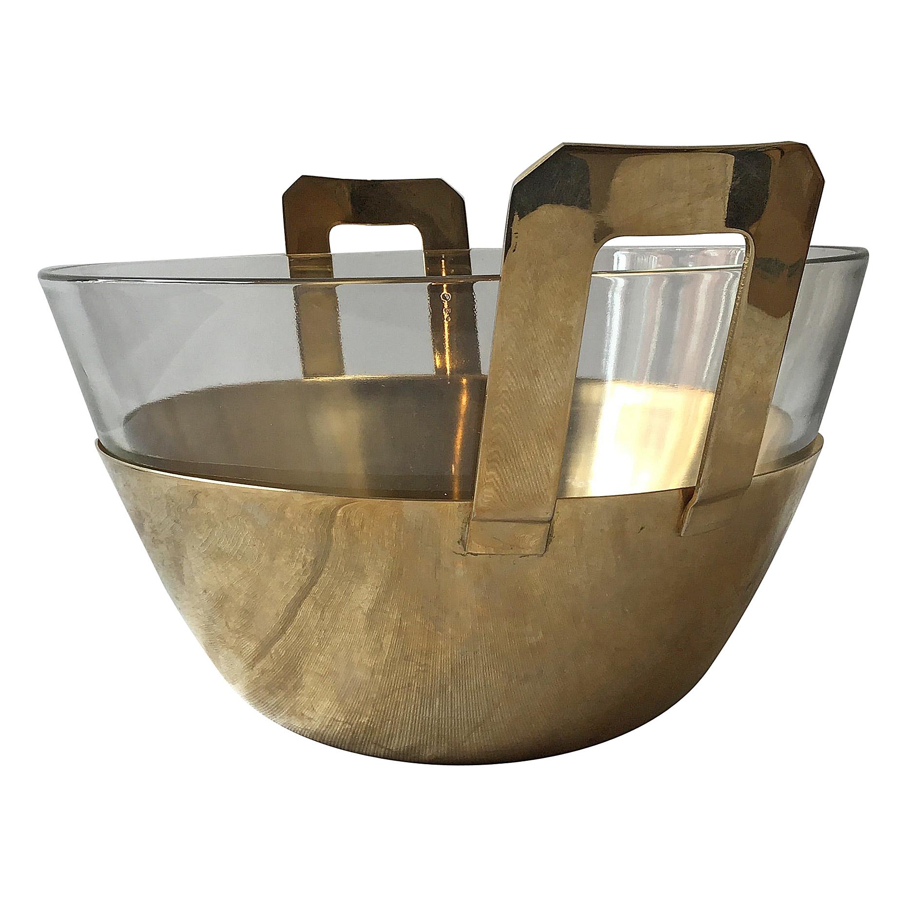 Stanley Roberts 24-Karat Plated Salad Bowl