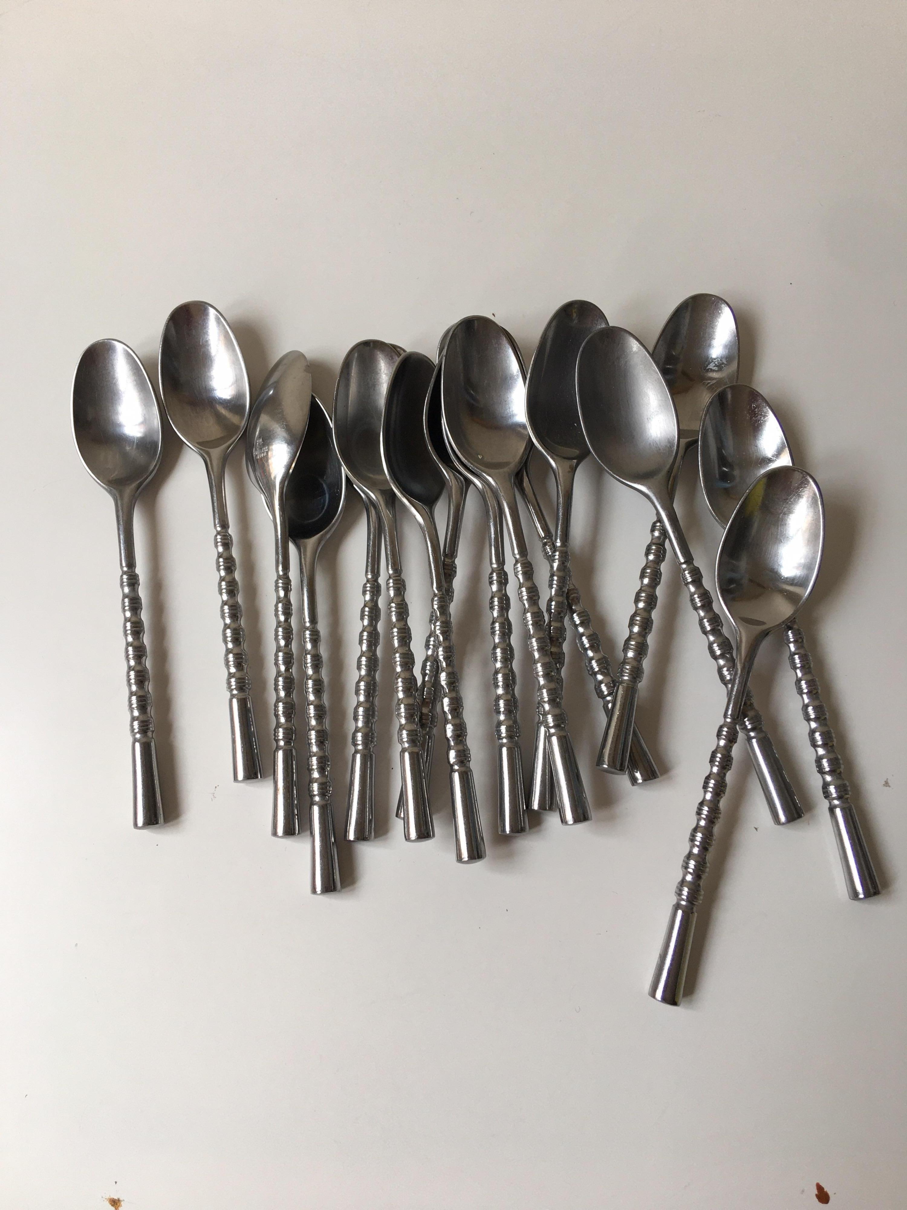 Mid-20th Century Stanley Roberts Service for 8 Mid-Century Modern Flatware Set 50 Pieces.
