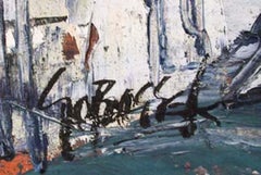 Canal du village, peinture à l'huile impressionniste de Stanley Sobossek