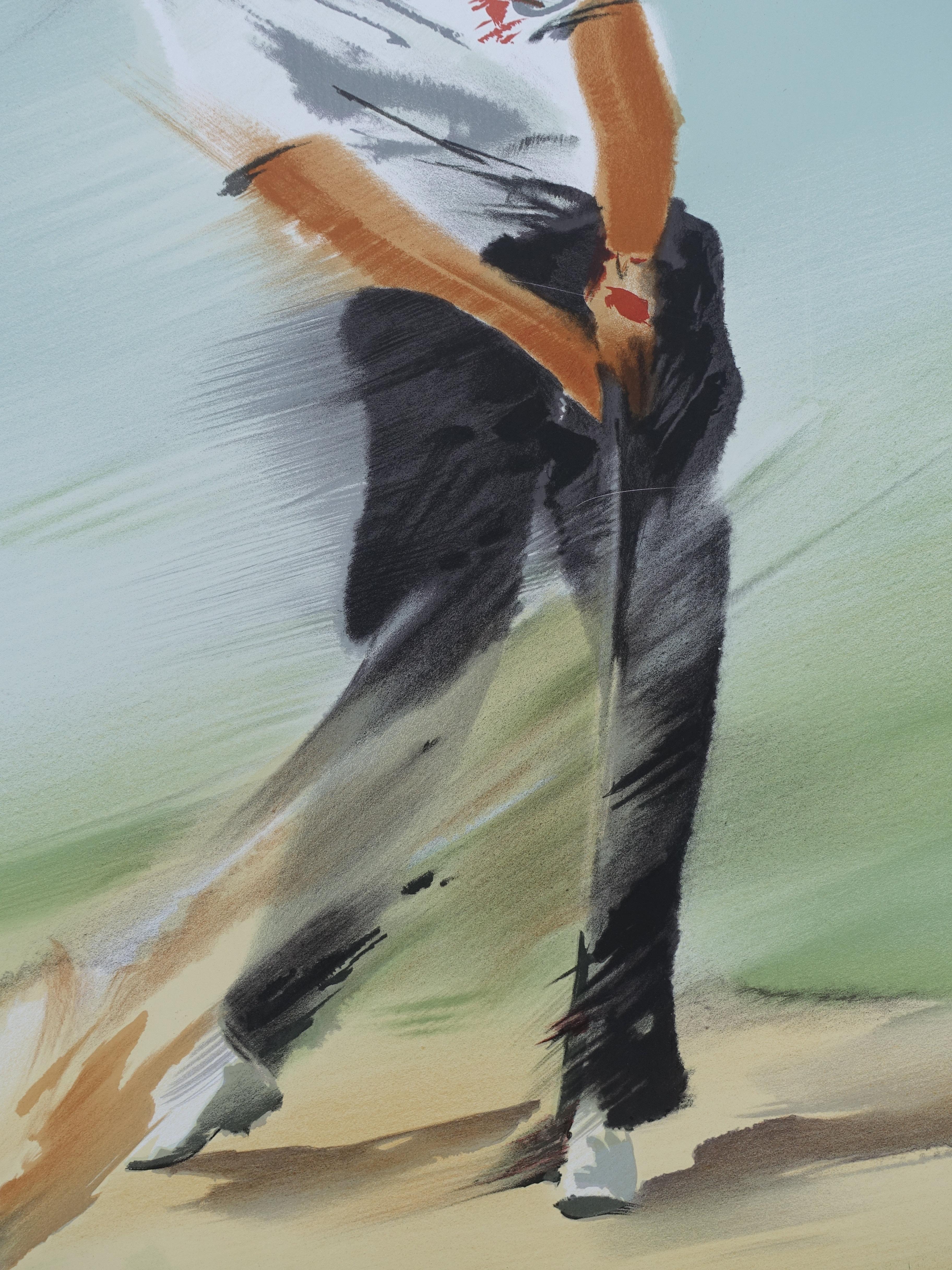 GOLF : The Swing - Original Lithograph, HANDSIGNED & Ltd /600 For Sale 2