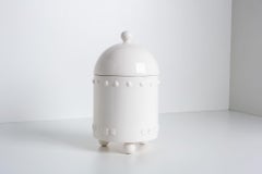 Stanley Tigerman White Ceramic "Tigerman City" Coffee Canister