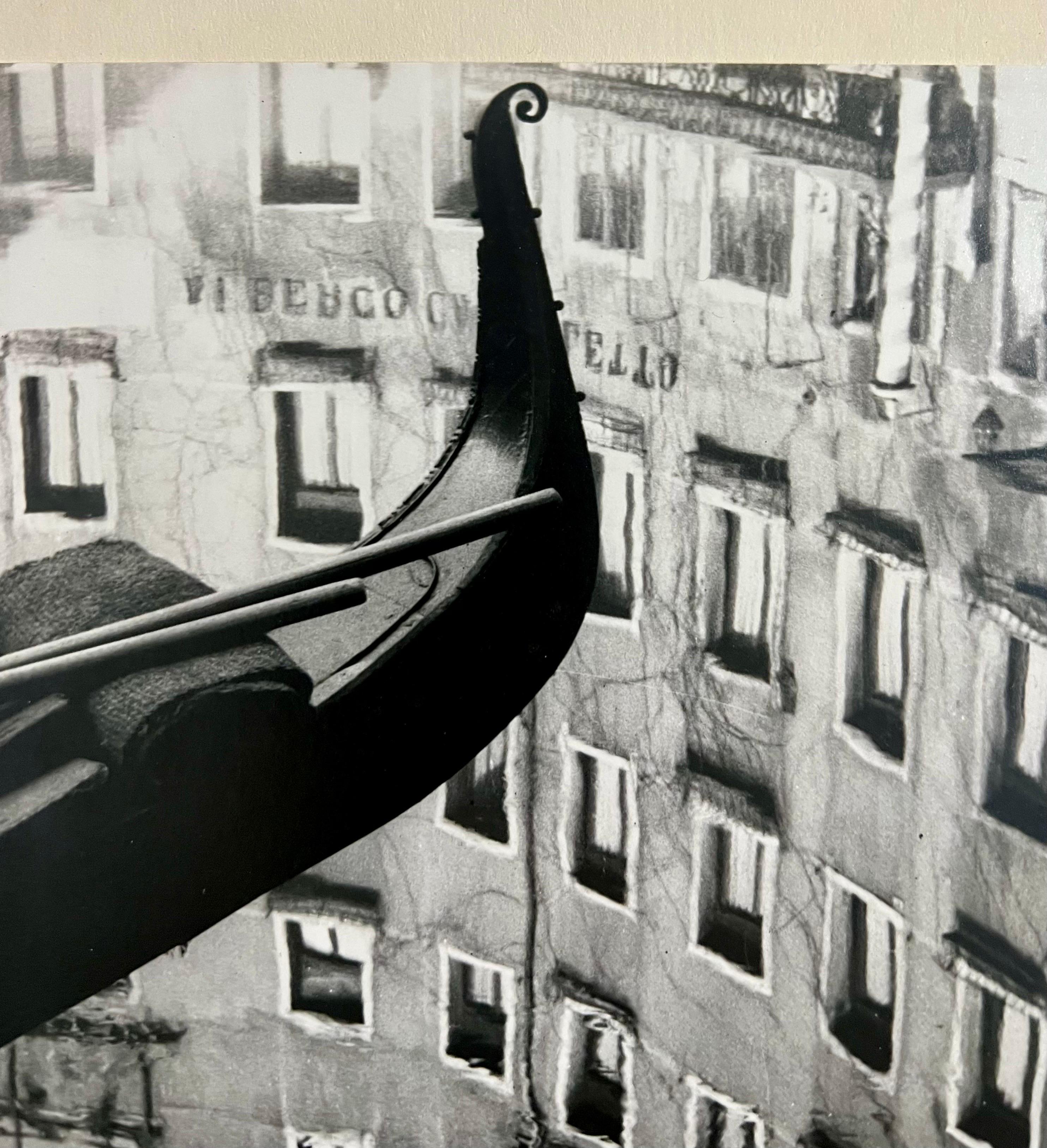 Silber-Gelatine-Fotografie Stanley Twardowicz Venedig, Italien, Gondola im Angebot 7