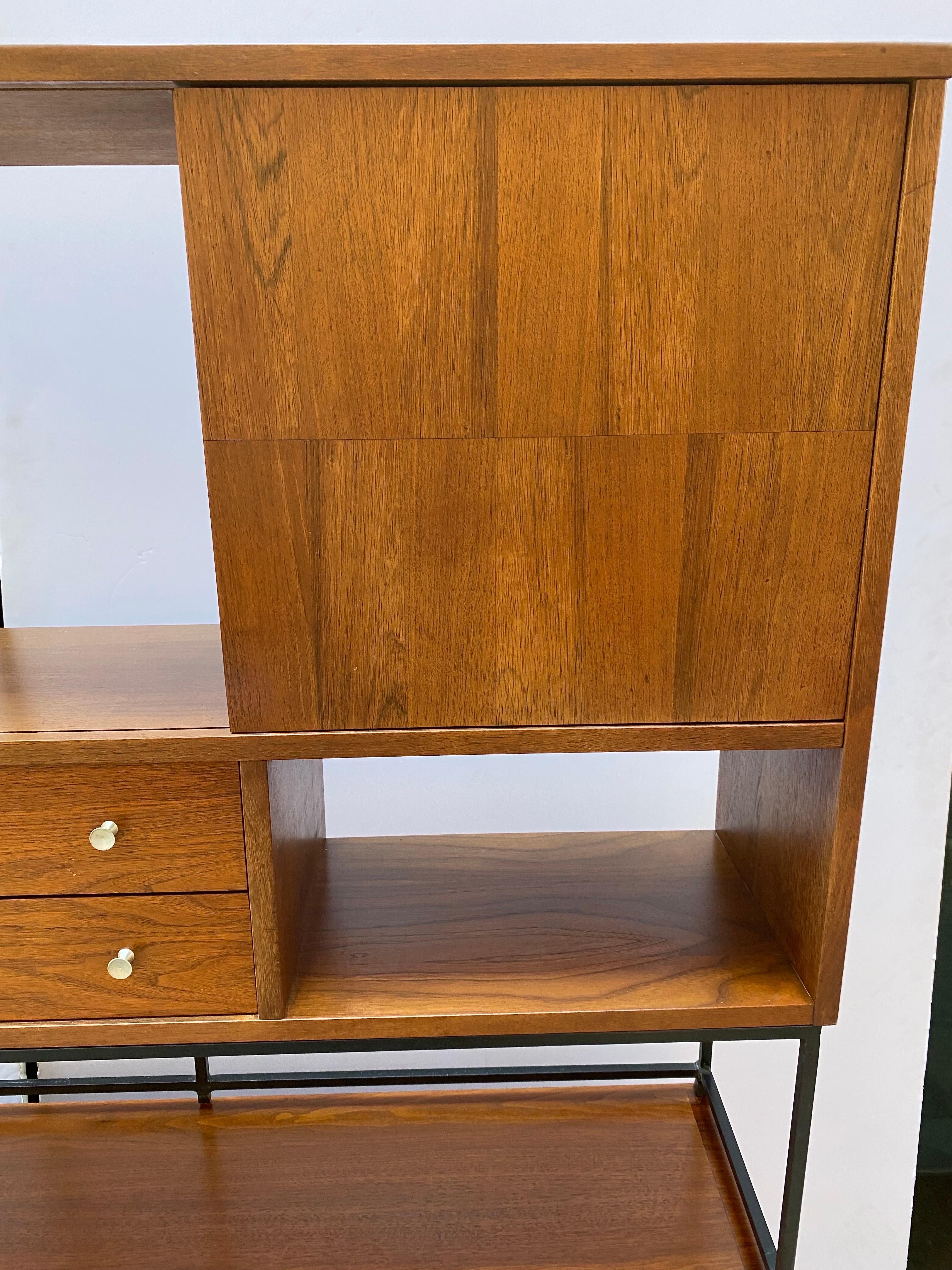 Stanley Walnut and Rosewood Cabinet by Paul Browning In Good Condition In Philadelphia, PA