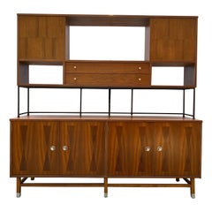 Stanley Walnut and Rosewood Cabinet by Paul Browning
