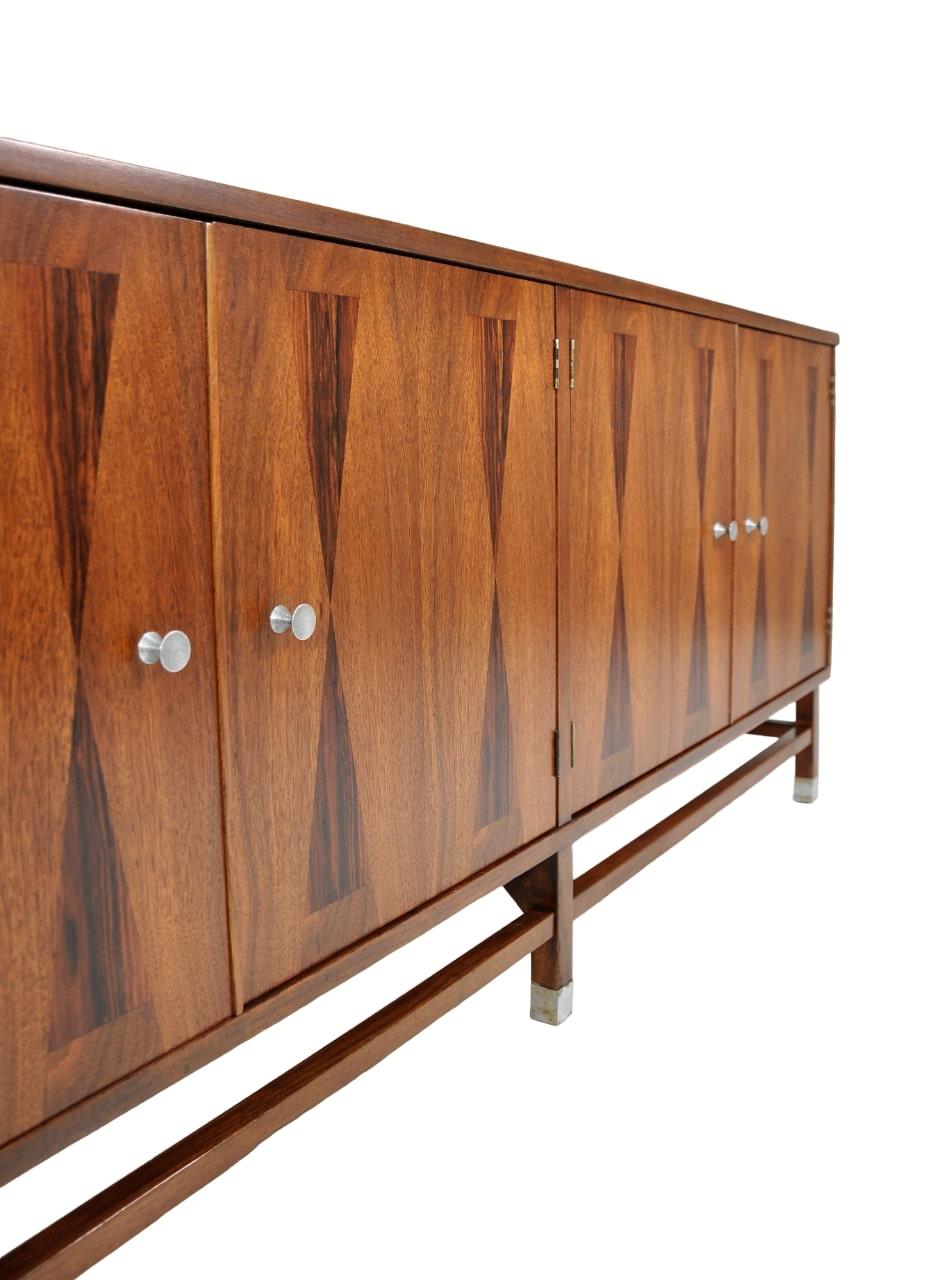 Stanley Walnut and Rosewood Credenza 4
