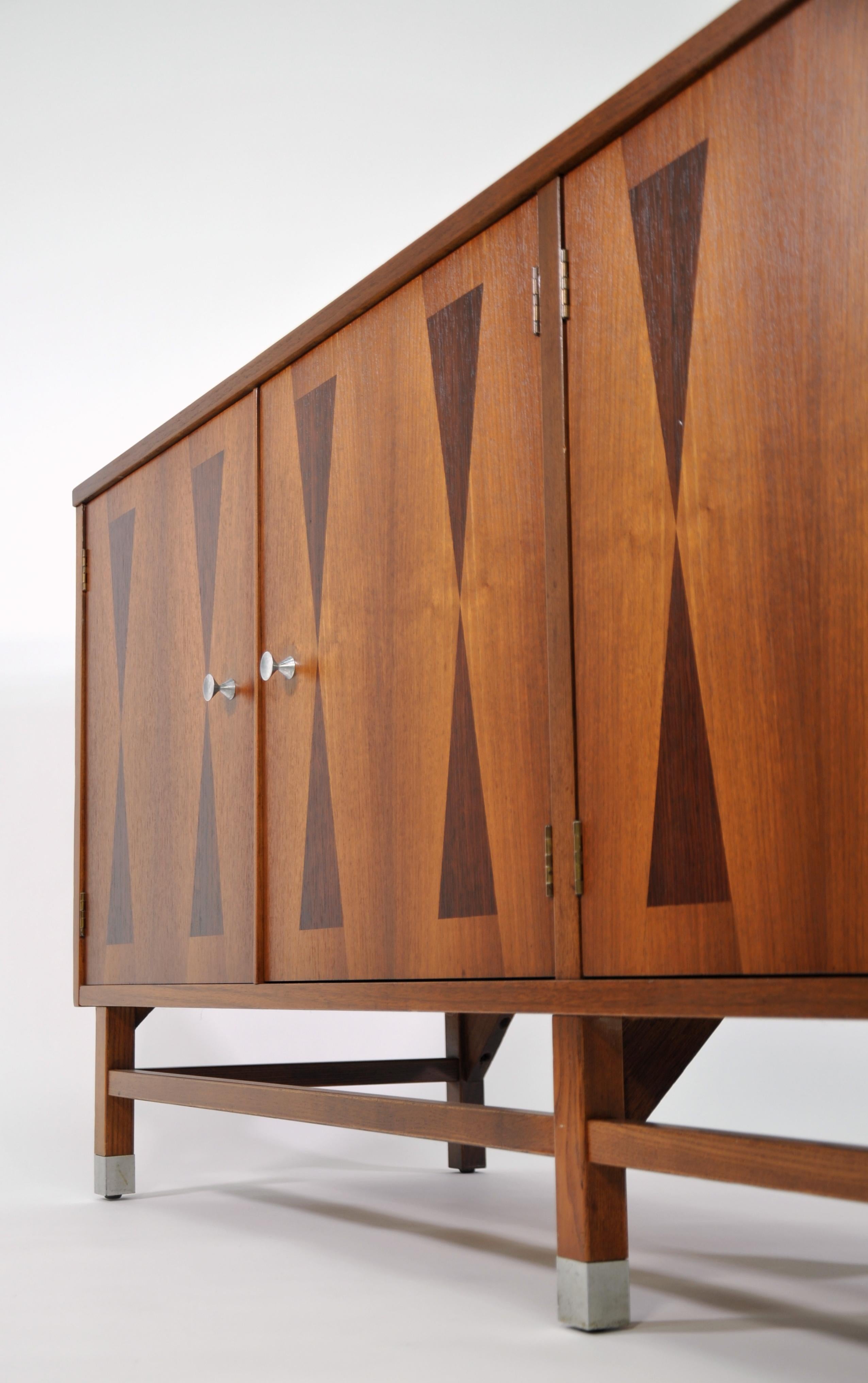 Stanley Walnut and Rosewood Credenza 6