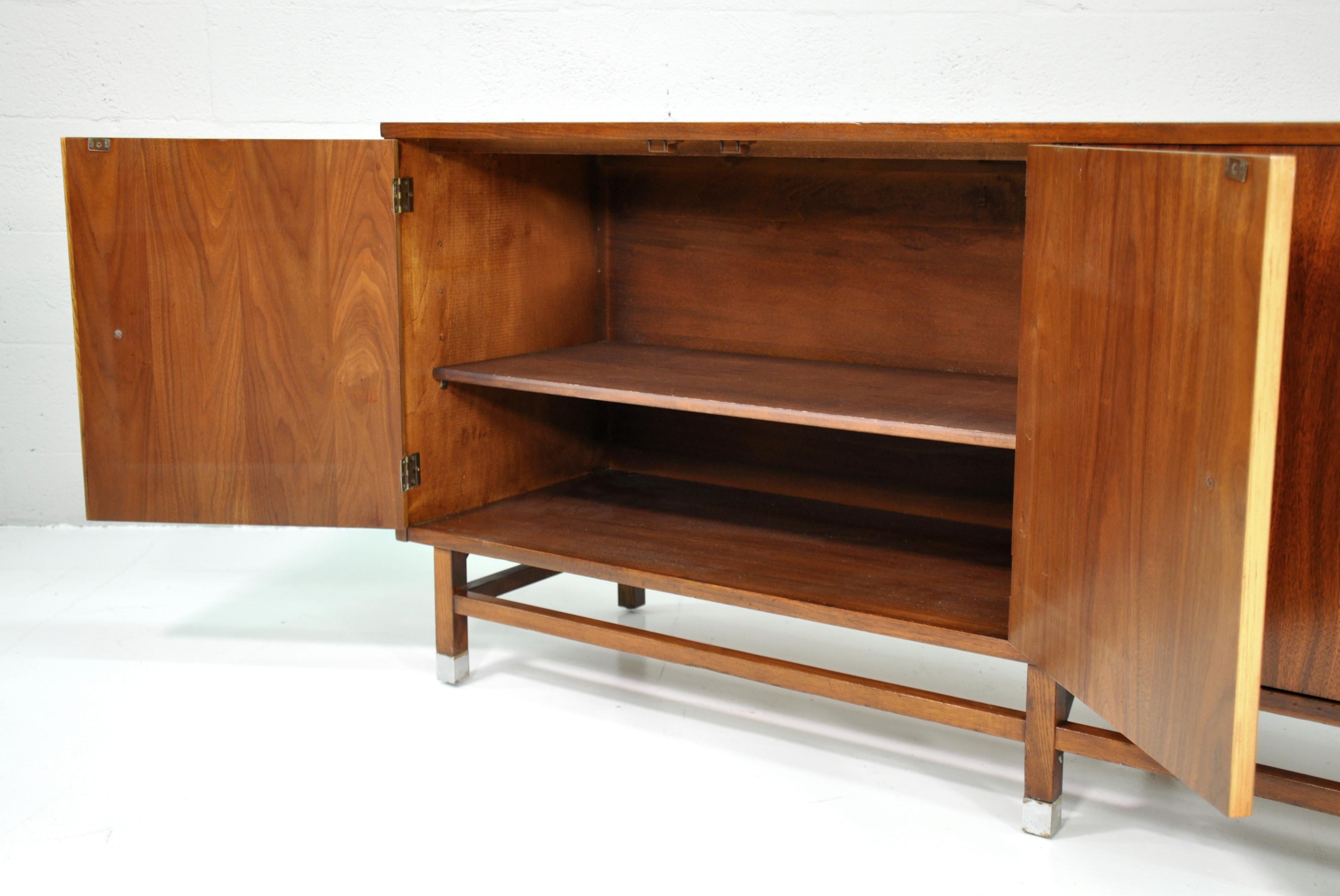 Stanley Walnut and Rosewood Credenza 6