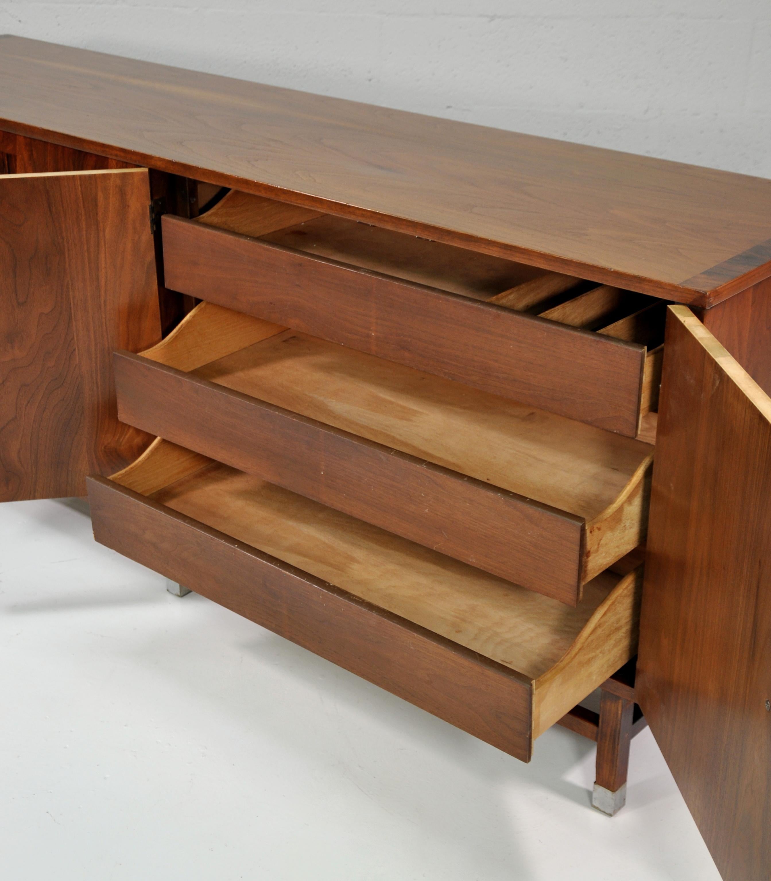 Stanley Walnut and Rosewood Credenza 7