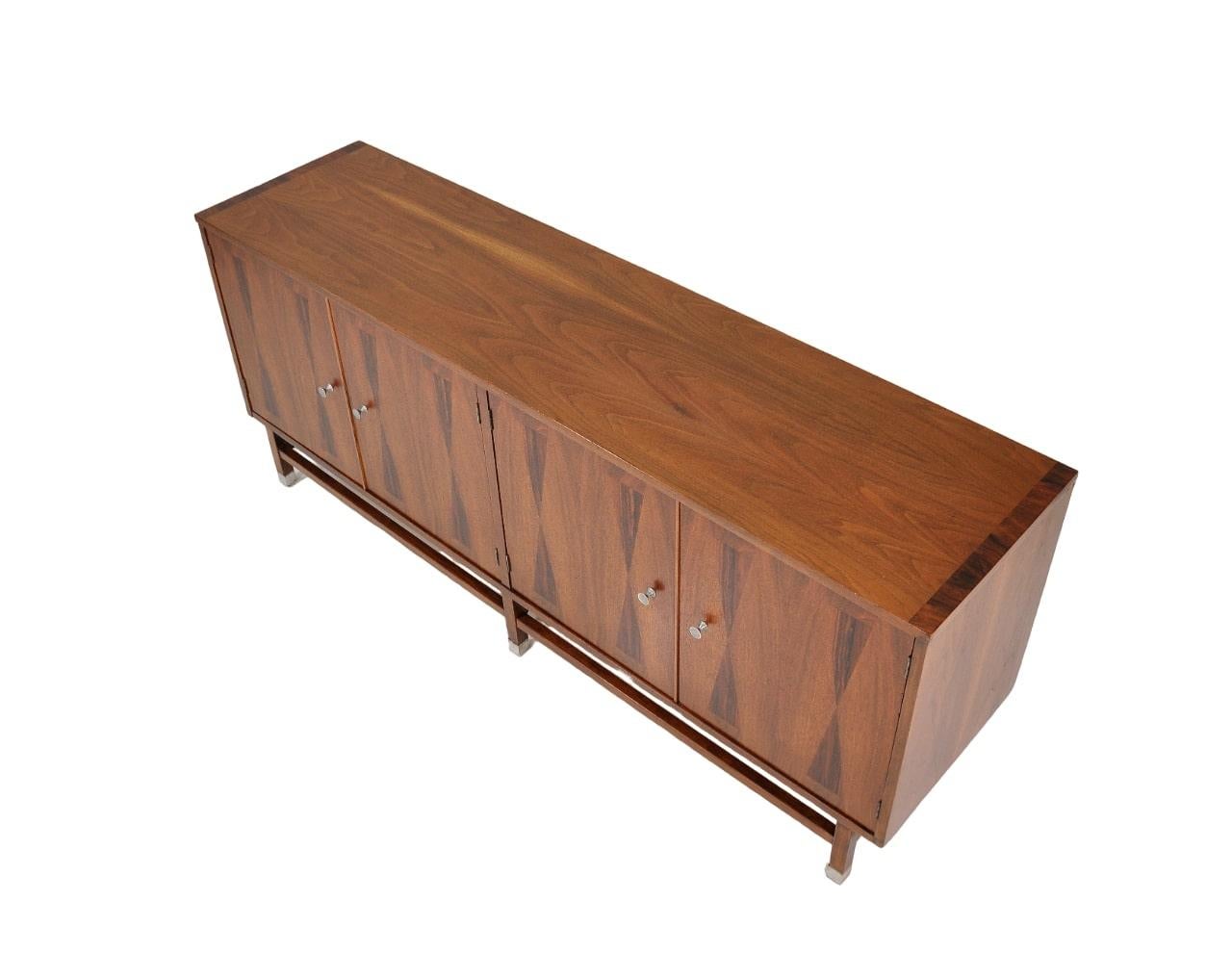 Stanley Walnut and Rosewood Credenza 9