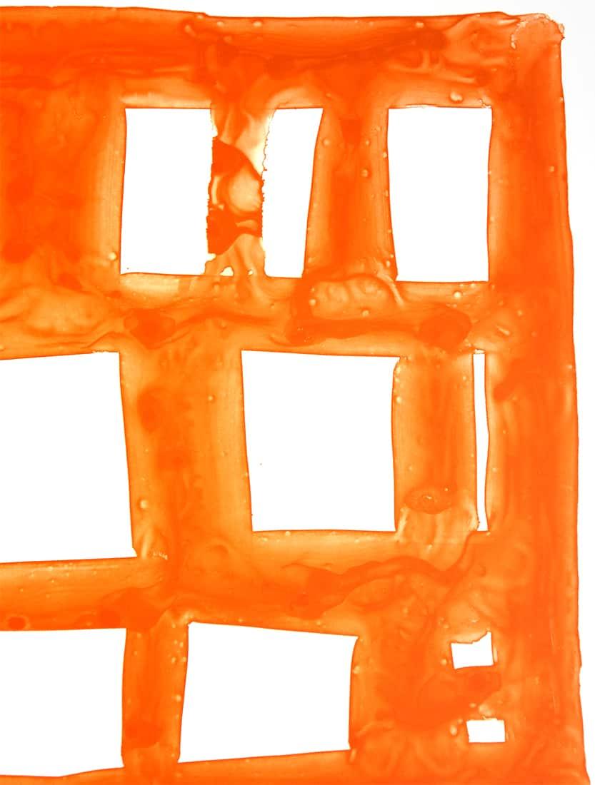 Senza titolo - Figurative Print Arancia di Stanley Whitney