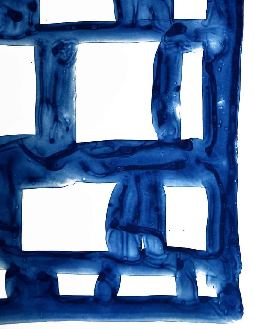 Untitled - Blue Figurative Print by Stanley Whitney