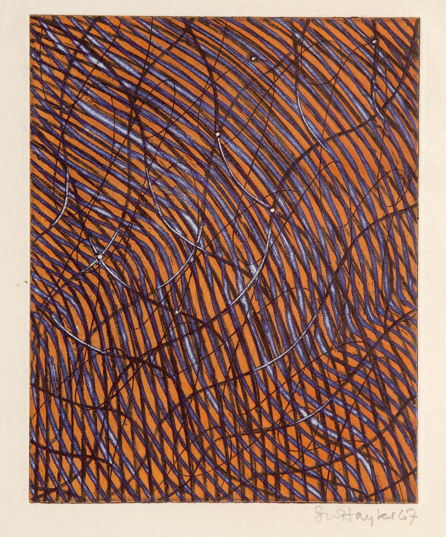 Abstract Composition, Abstract Etching by Stanley William Hayter
