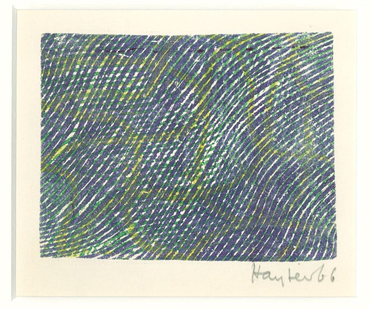 Stanley William Hayter Abstract Print – Zusammensetzung -  Lithographie von S.W. Hayter - 1966