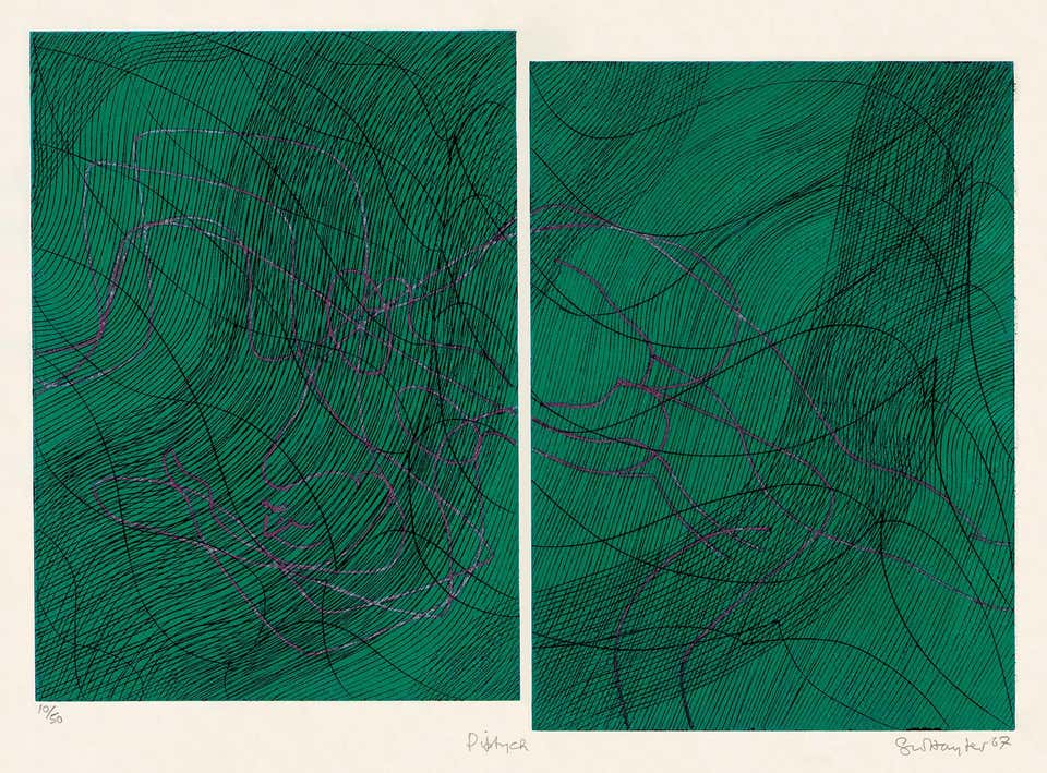 'Diptych' — Modernist Abstraction, Atelier 17
