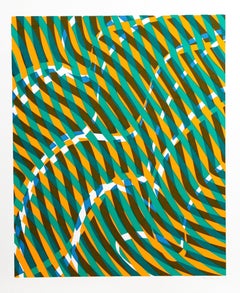 Vintage I from the Aquarius Suite, Op Art Screenprint by Stanley William Hayter