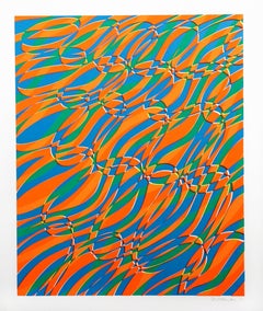 Vintage II from the Aquarius Suite, Op Art Screenprint by Stanley William Hayter