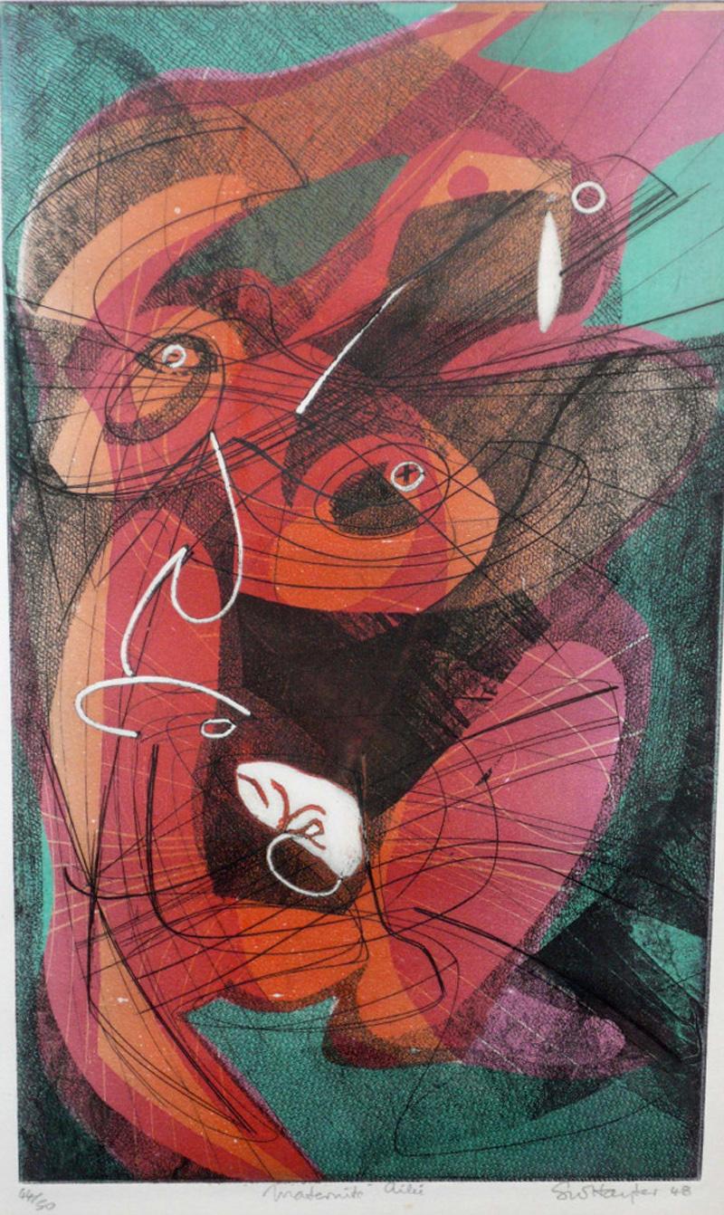 Stanley William Hayter Abstract Print -  MATERNITY AILEE
