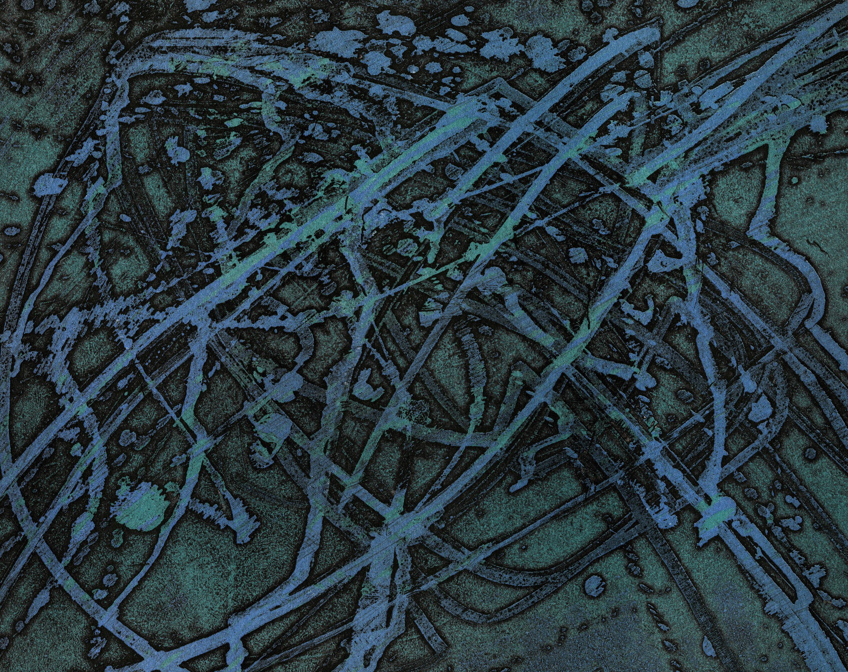 Meduse - Black Abstract Print by Stanley William Hayter