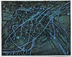 Meduse, Expresionista abstracto moderno de mediados de siglo Muy escaso Firmado/N Enmarcado