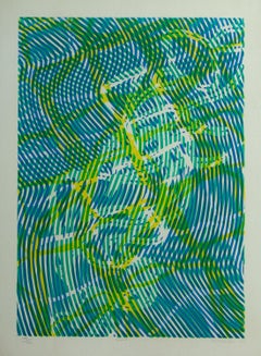 "Survol" original lithograph by Bill Hayter 1967