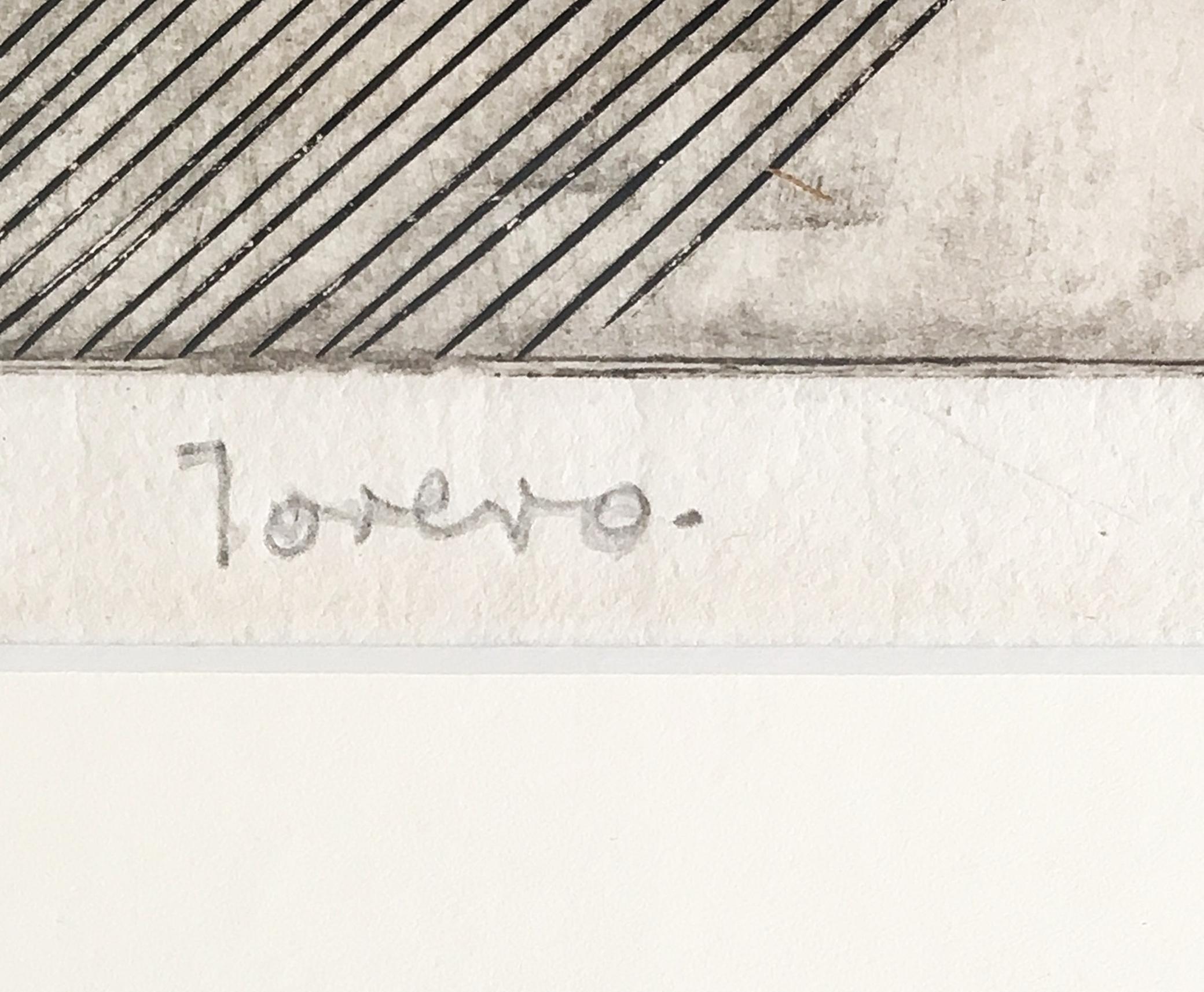 Torero (de-accesso dal Denver Art Museum) Incisione firmata 17/30 Incorniciata in vendita 1