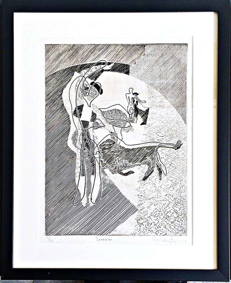 Torero (de-accessioned from the Denver Art Museum) Engraving Signed 17/30 Framed