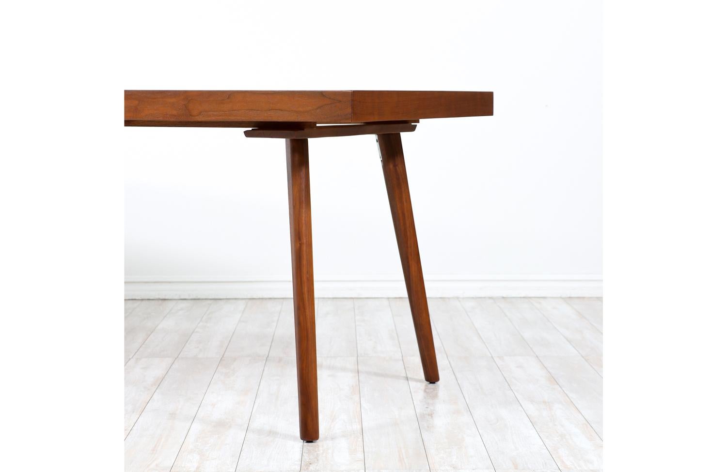 Stanley Young Expanding Walnut Dining Table for Glenn of California 2
